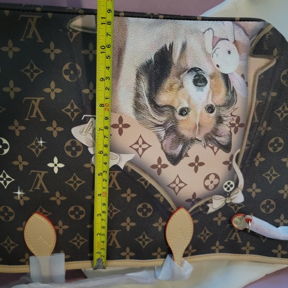 2day SALE🎁 Louis Vuitton Brown Monogram Tote with Dog Print - Picture 5 of 6